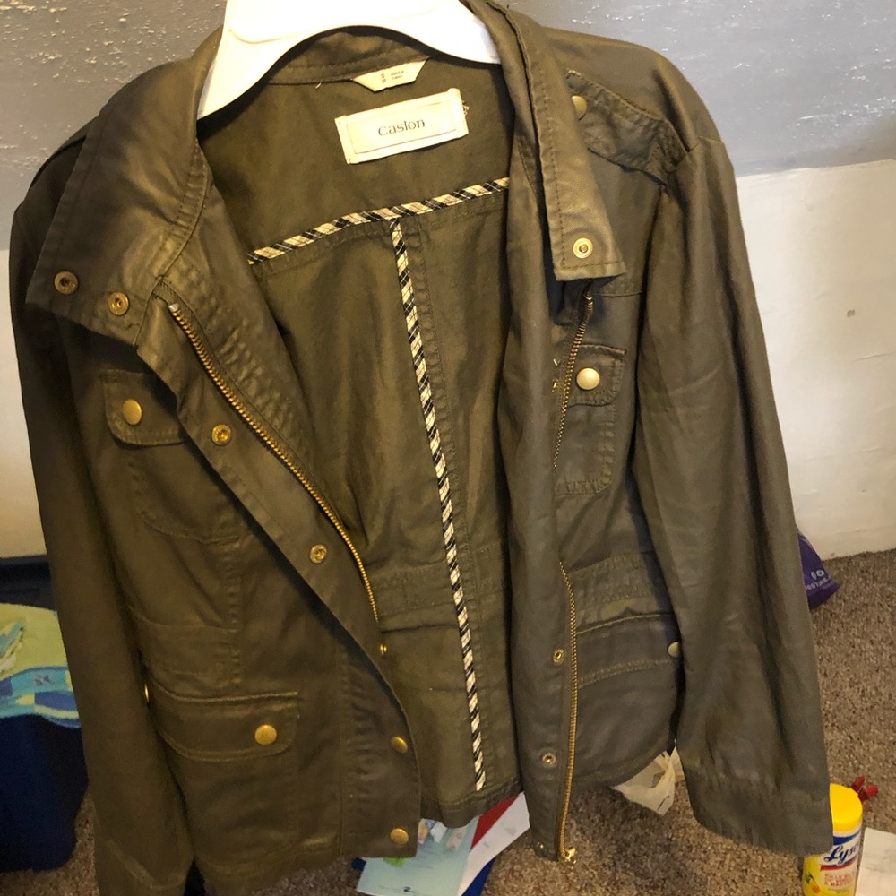 army green jacket
